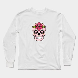 Skull rose and love Long Sleeve T-Shirt